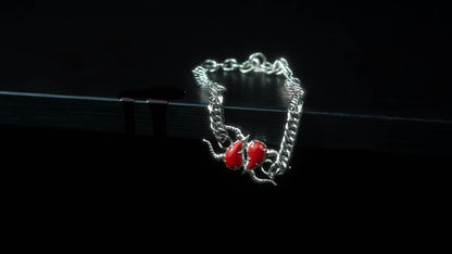 First Blood – Bracelet Jaspe Rouge & Acier Inoxydable | Édition Limitée