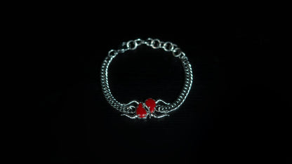 First Blood – Bracelet Jaspe Rouge & Acier Inoxydable | Édition Limitée