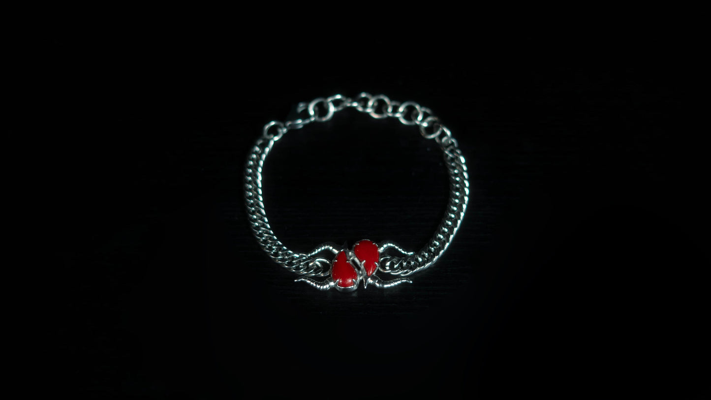 Bracelet acier inoxydable Rakhs – First Blood vue profil