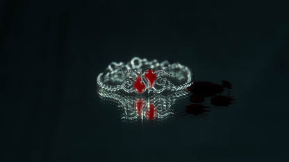 First Blood – Bracelet Jaspe Rouge & Acier Inoxydable | Édition Limitée